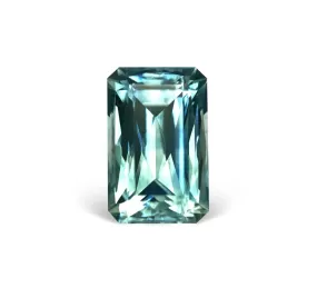 1.55CT SCISSOR SHEAR PRECISION CUT MONTANA SAPPHIRE, AQUA TEAL BLUE GREEN, 7.5X4.8X3.9MM