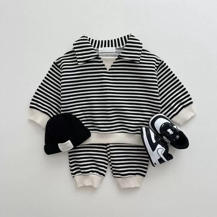 2 Pieces Set Baby Kid Boys Striped Tops And Pants Wholesale 231130140