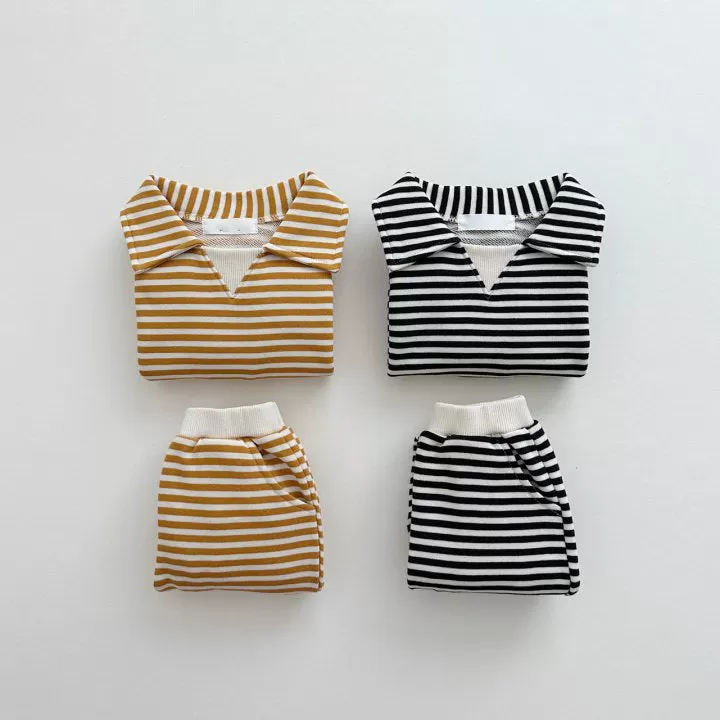 2 Pieces Set Baby Kid Boys Striped Tops And Pants Wholesale 231130140