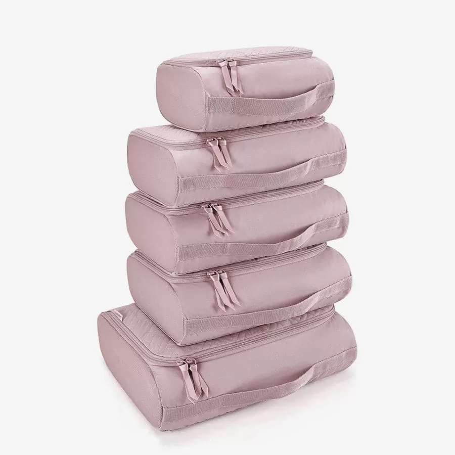 6 PCS Quilted Packing Cubes for Suitcases