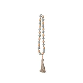 Abaca Wood Beads with Tassel