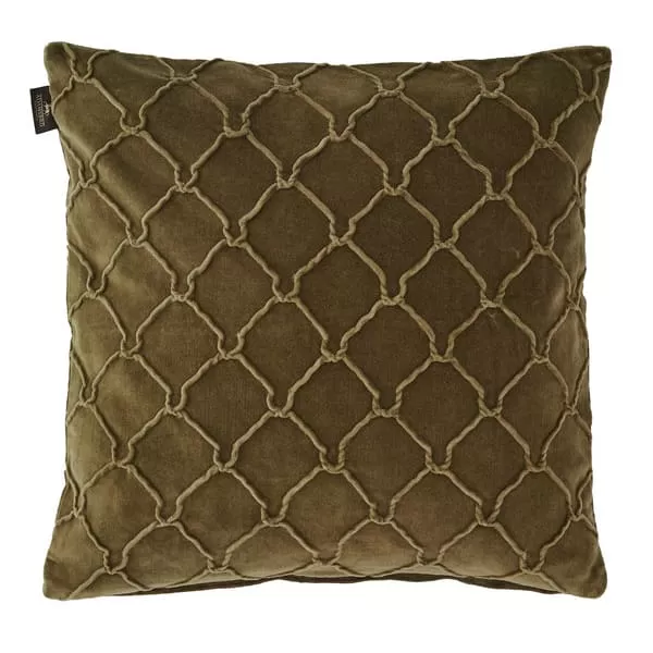 Adamsbro Horseshoe Quilt Cushion Olive 50 cm x 50 cm