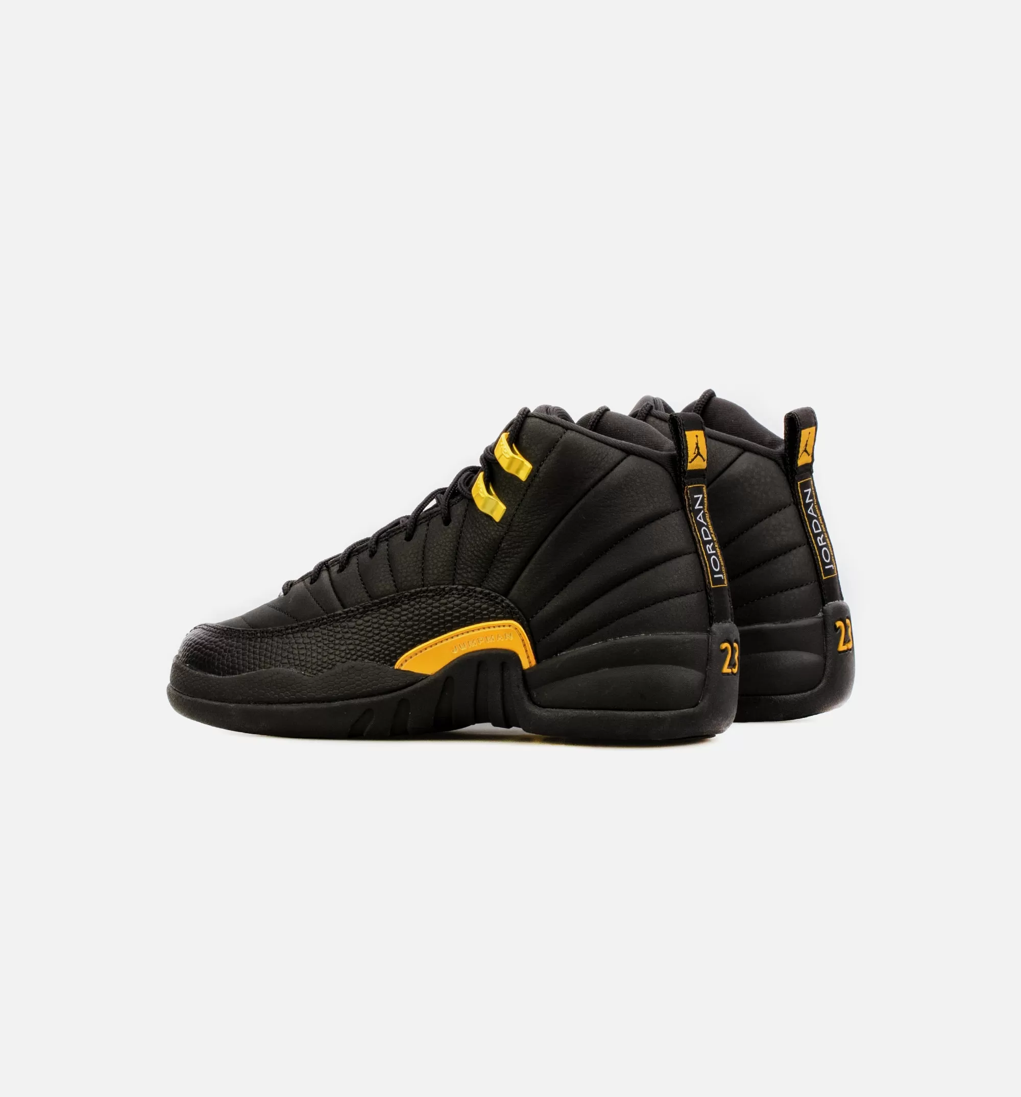 Air Jordan 12 Retro Black Taxi Grade School Lifestyle Shoe - Black Free Shipping