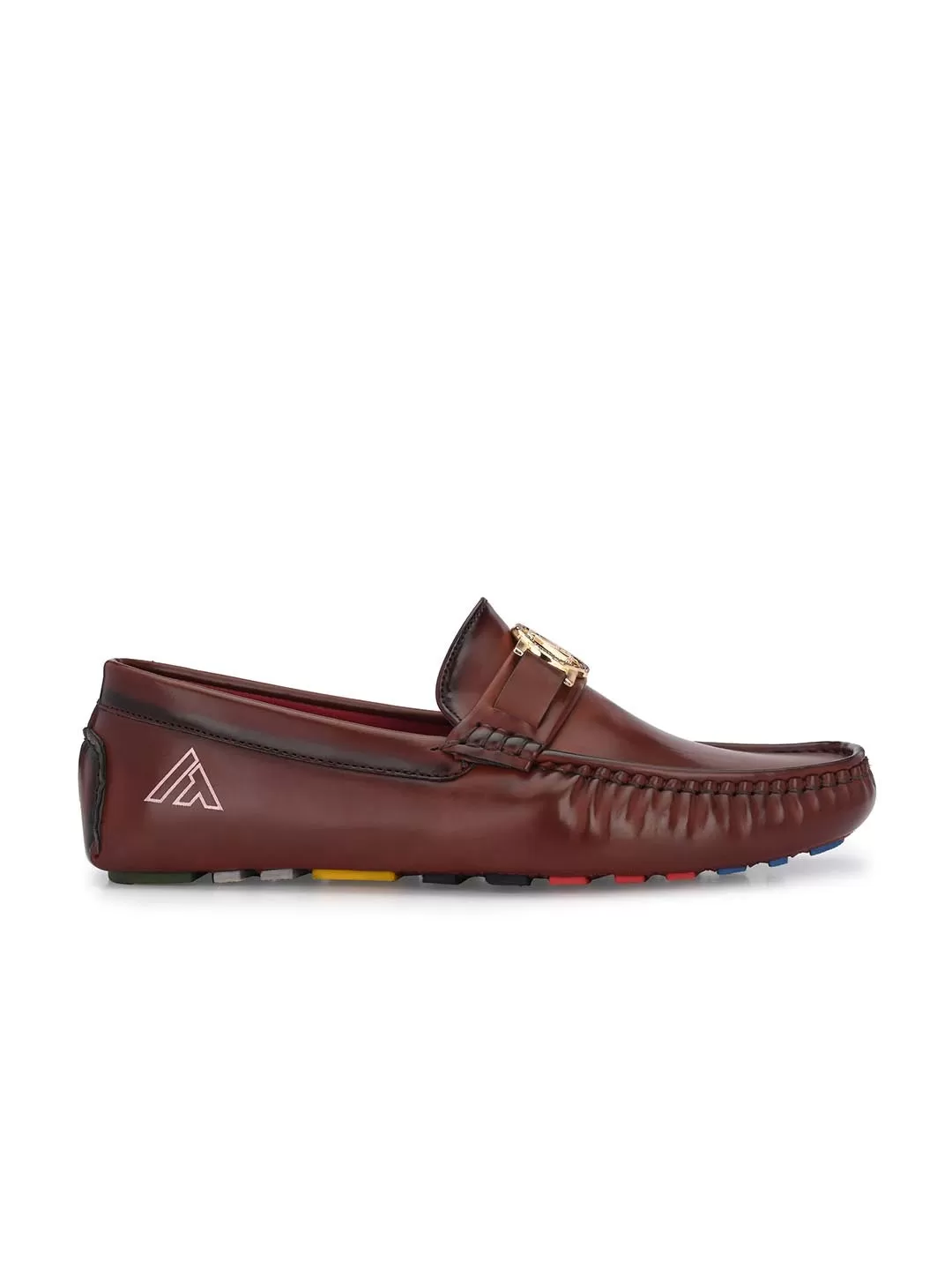 Alberto Torresi Creaseless Burnish Alpha Diver Bordo Loafers For Men