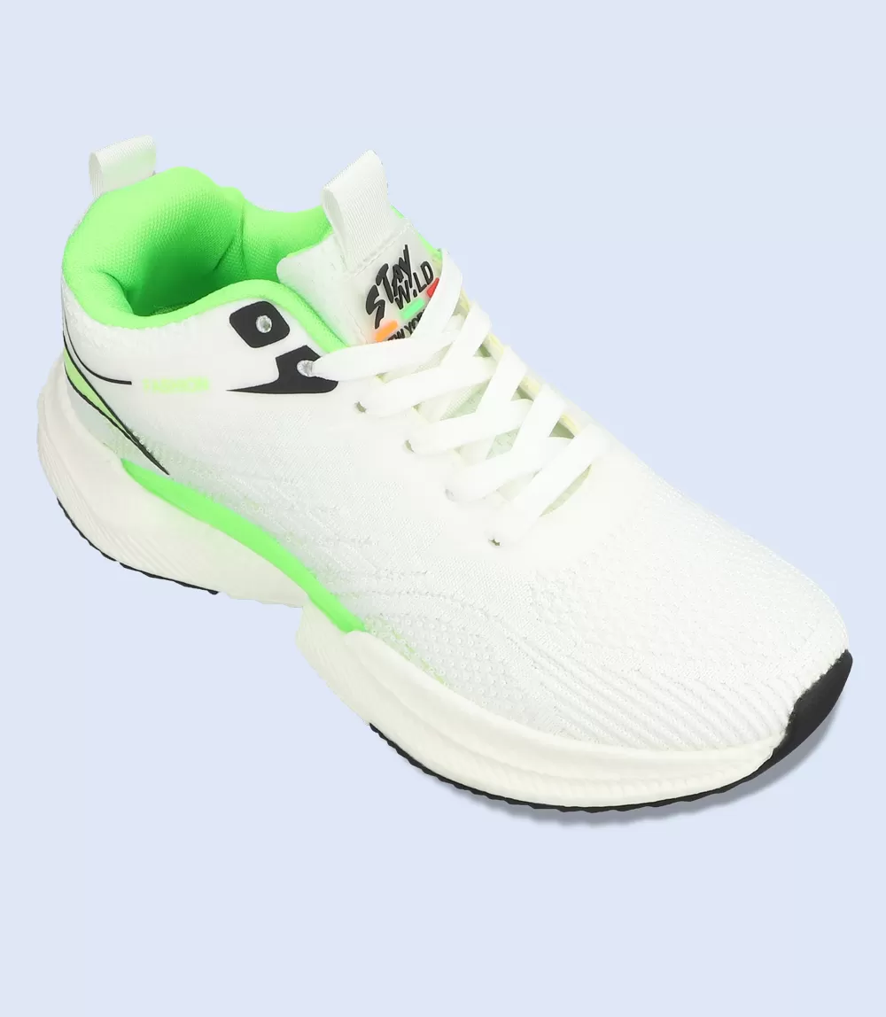 BM6210-WHITE/GREN-Men Sports Shoes