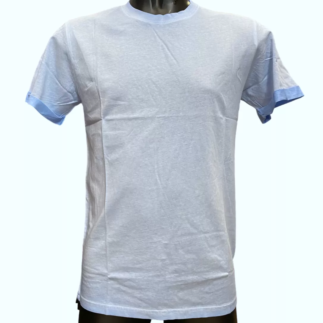 Bomboogie men's short sleeve t-shirt TM7905TJEP4 241 light blue