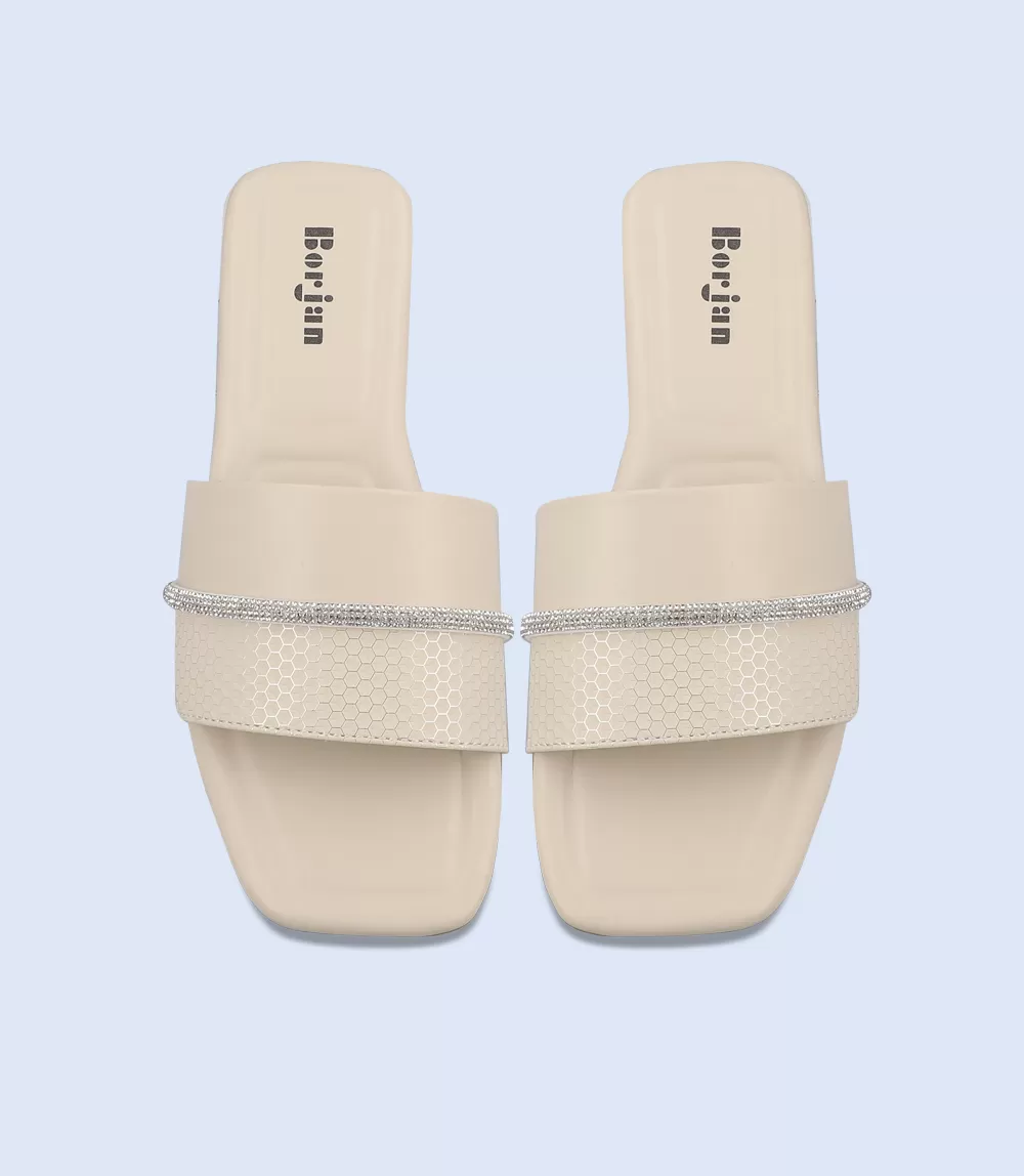 BW7345-IVORY-Women Casual Slipper