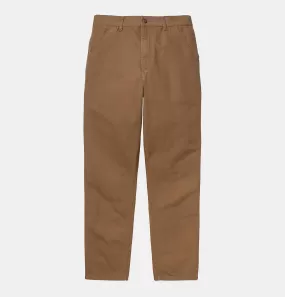 Carhartt WIP Single Knee Pant in Hamilton Brown Rinsed