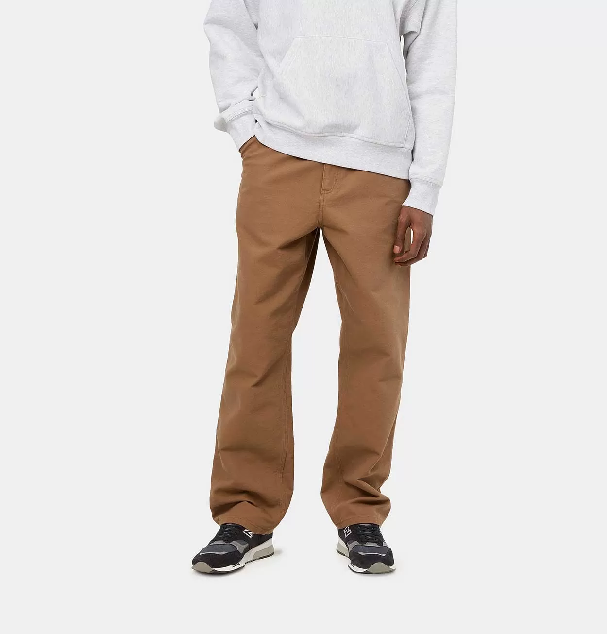 Carhartt WIP Single Knee Pant in Hamilton Brown Rinsed