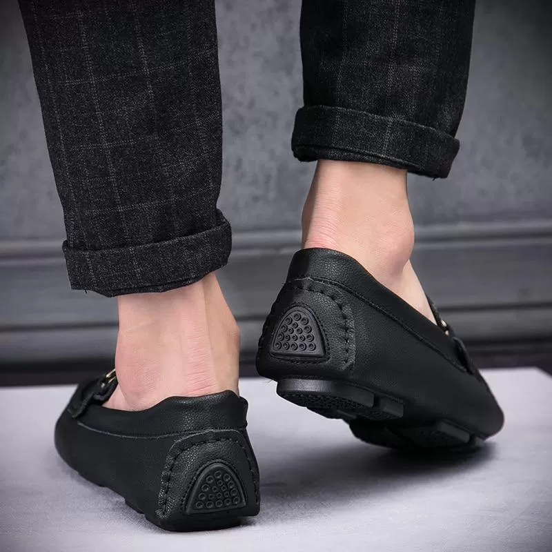 Casual Leather Driving Shoes For Men