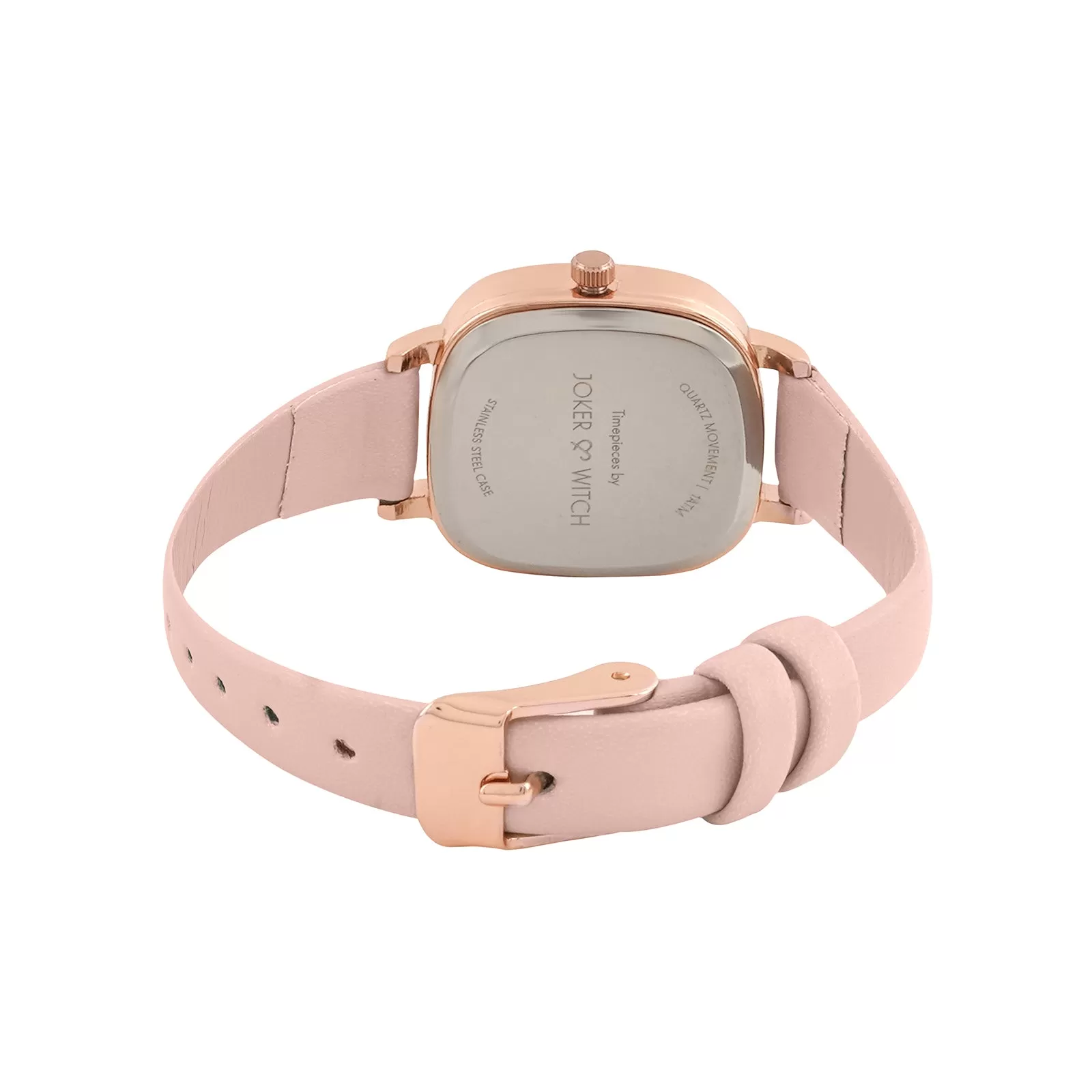 Cinque Rosegold Pink PU Strap Watch