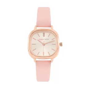 Cinque Rosegold Pink PU Strap Watch