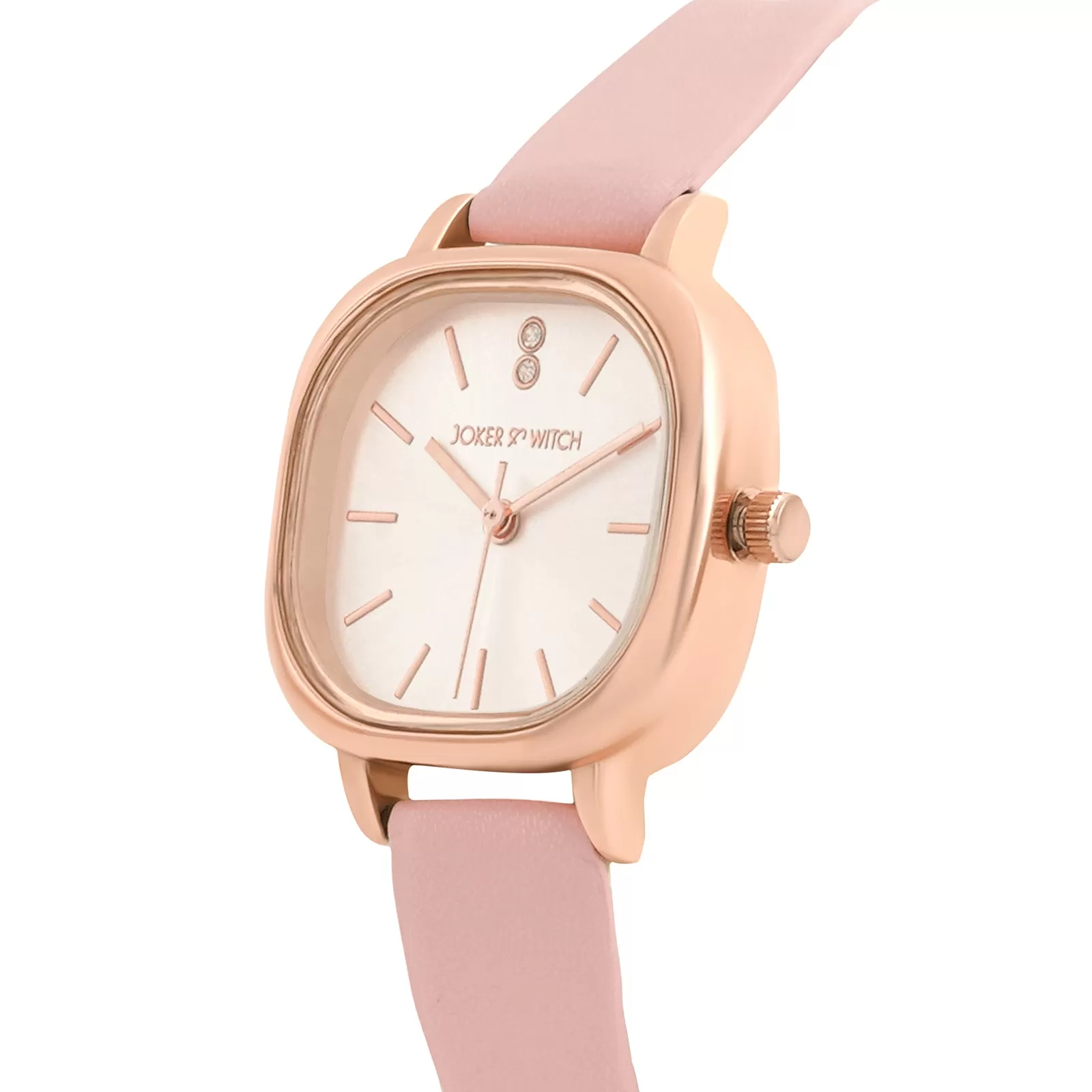 Cinque Rosegold Pink PU Strap Watch