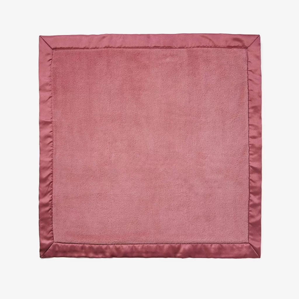 Coral Fleece Baby Security Blanket in Mauve Elegant Baby