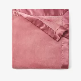 Coral Fleece Baby Security Blanket in Mauve Elegant Baby