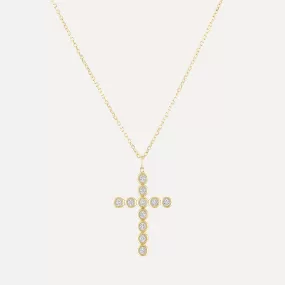 Diamond Illusion Cross Necklace