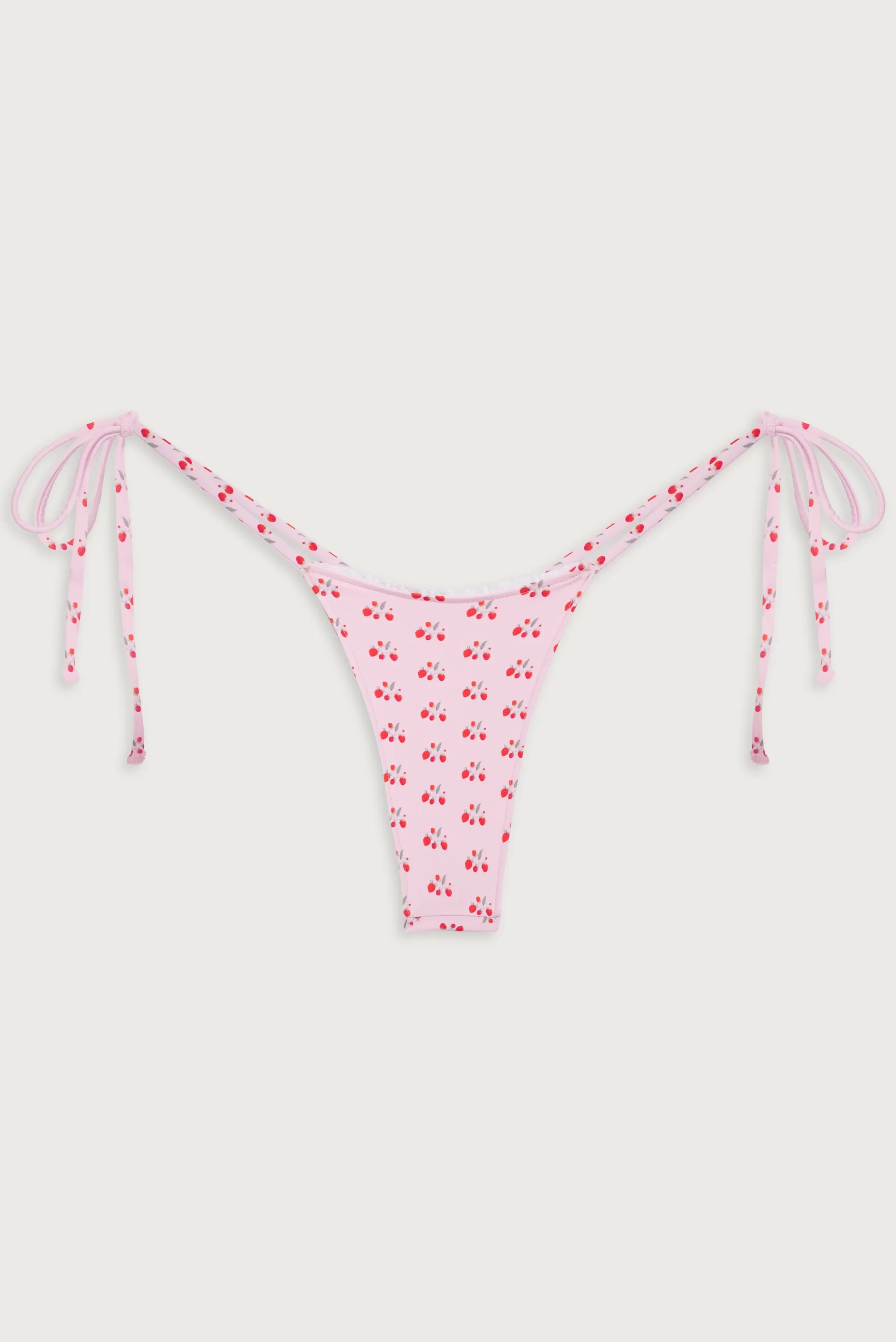 Divine Tie Side Skimpy Bikini Bottom - Baby Berry