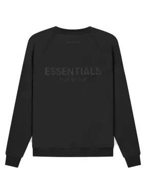 Fear Of God Essentials Back Logo Pullover Crewneck Black [SS21]