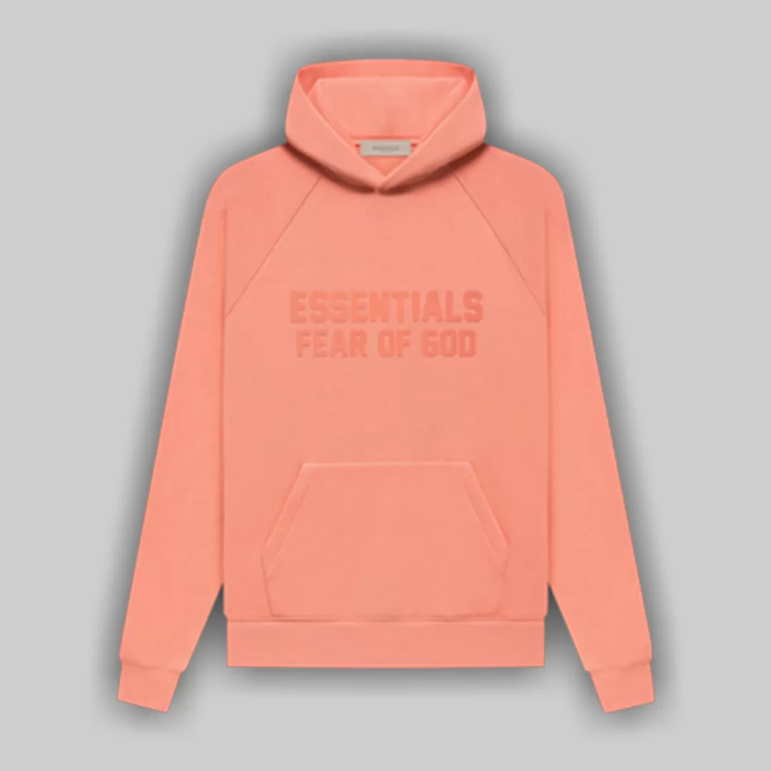 FOG ESSENTIALS HOODIE CORAL