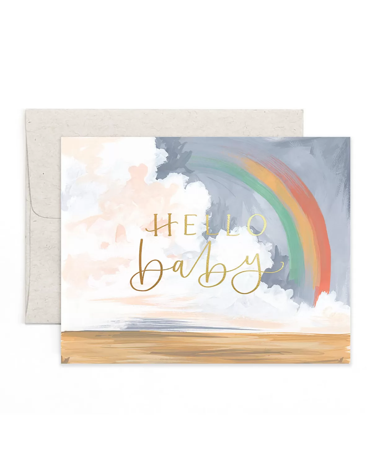 Hello Baby Rainbow Card