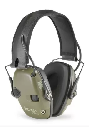 Howard Leight Impact Sports Electronic Earmuffs - Olive