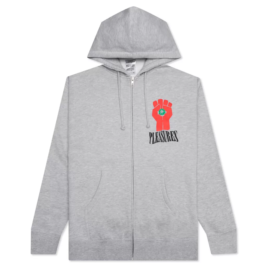 HST Zip Hoodie - Heather Grey