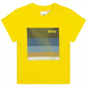 Hugo Boss Toddler T-Shirt w/ Illustration_ Yellow J05912-535