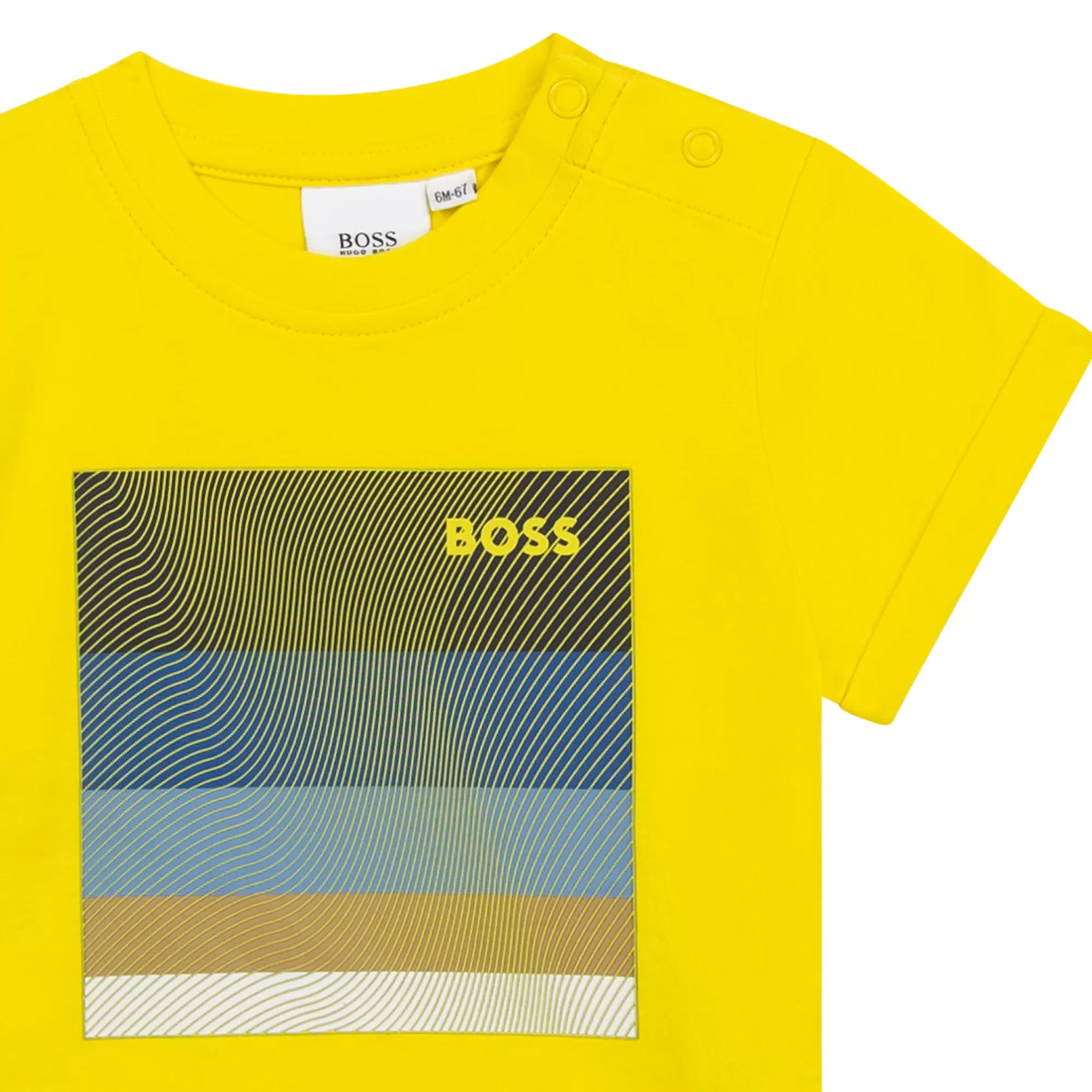 Hugo Boss Toddler T-Shirt w/ Illustration_ Yellow J05912-535