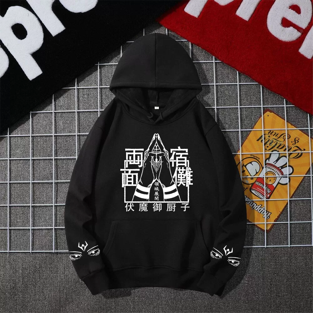 Jujutsu Kaisen Hoodie - Casual Oversized Sweatshirt with Yuji Itadori Print