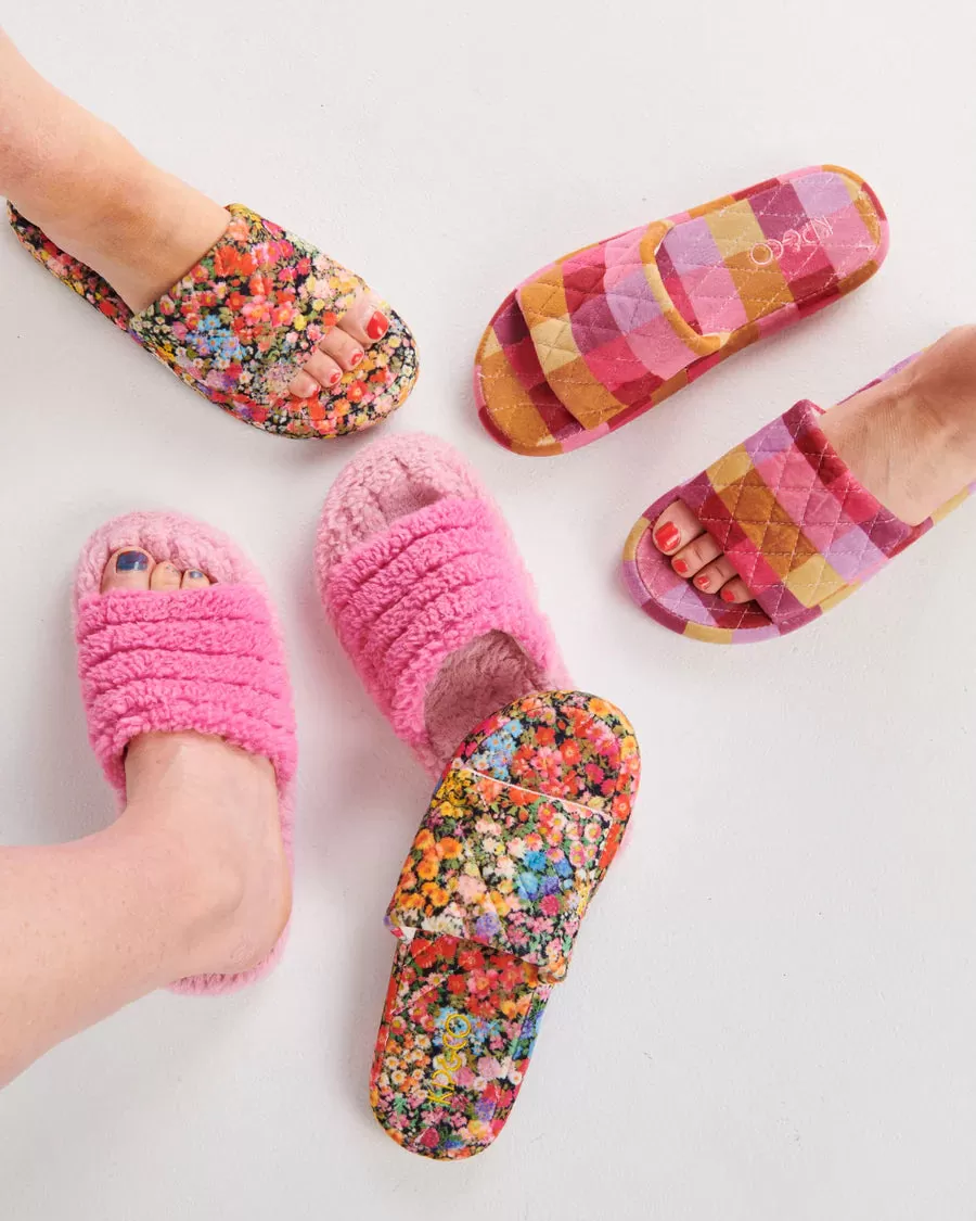 KIP & CO LADIES | Tutti Fruitti Quilted Velvet Slippers