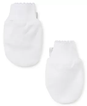 Kissy Kissy - Mittens - White w/ Blue