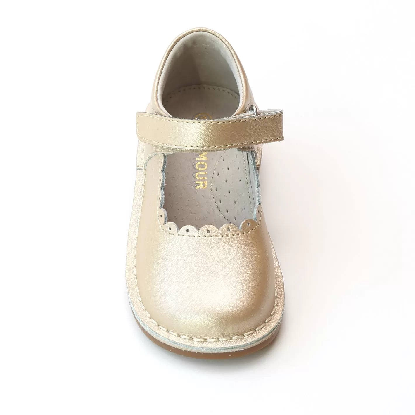 L'Amour Girls Scalloped Classic Dressy Mary Janes