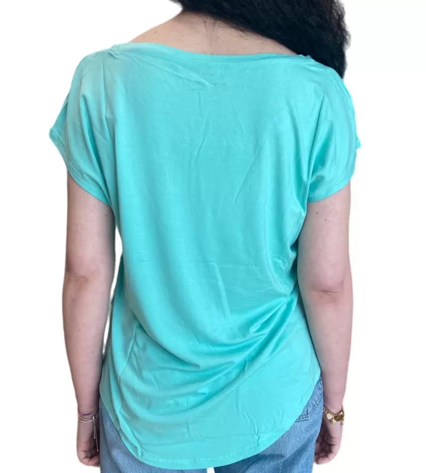 Lotto Women's T-shirt Tee Palm W II 219474 1CZ beach green