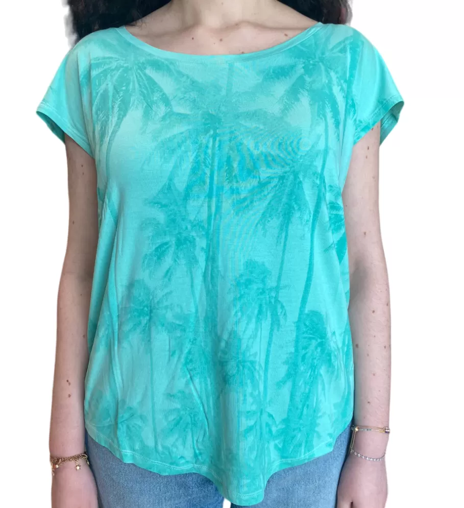 Lotto Women's T-shirt Tee Palm W II 219474 1CZ beach green