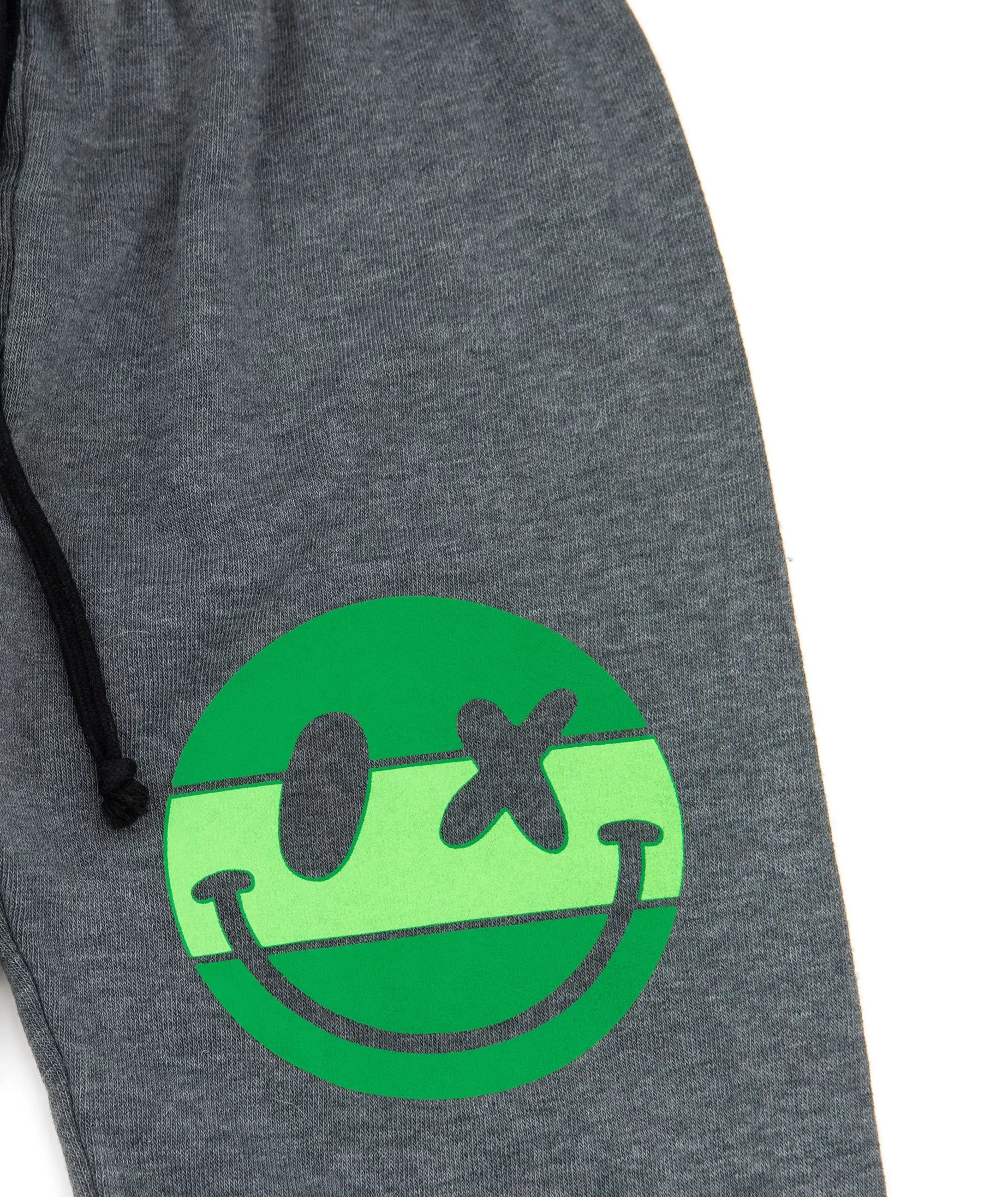 Love Junkie Girls Camp Sweatpants Charcoal Grey/Green