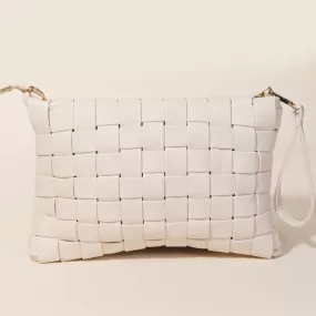 Martha Faux Leather Weave Bag