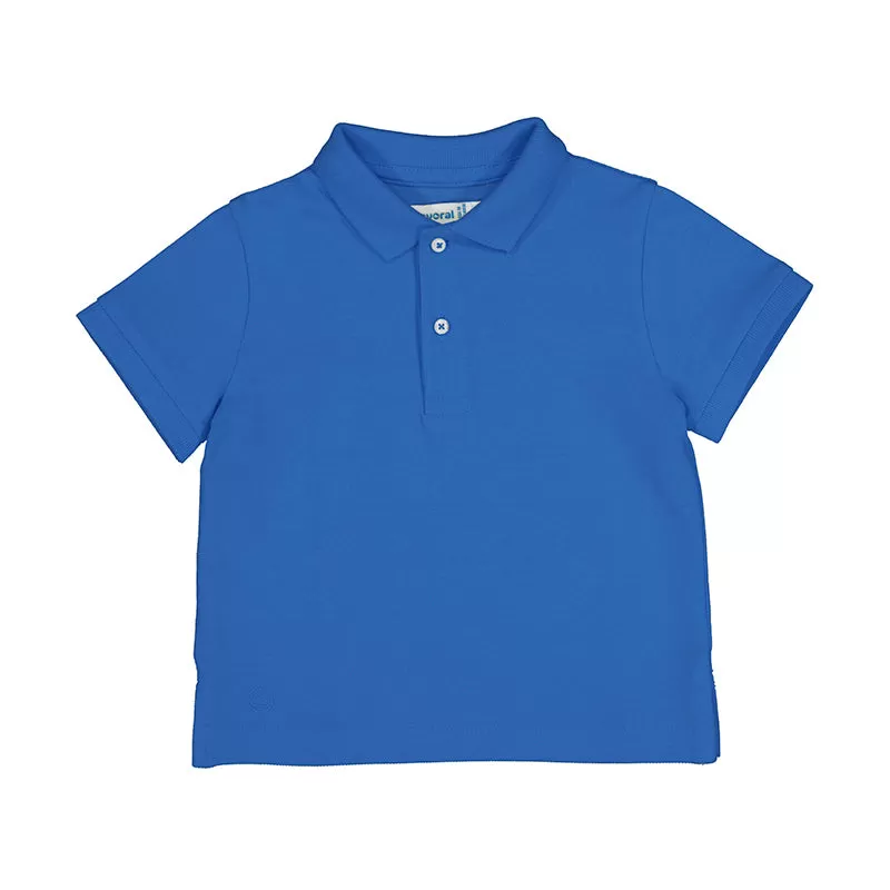 Mayoral Baby Basic Blue Short Sleeve Polo _ 102-17