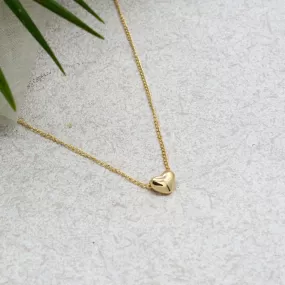 Minimal Heart Gold Pendant