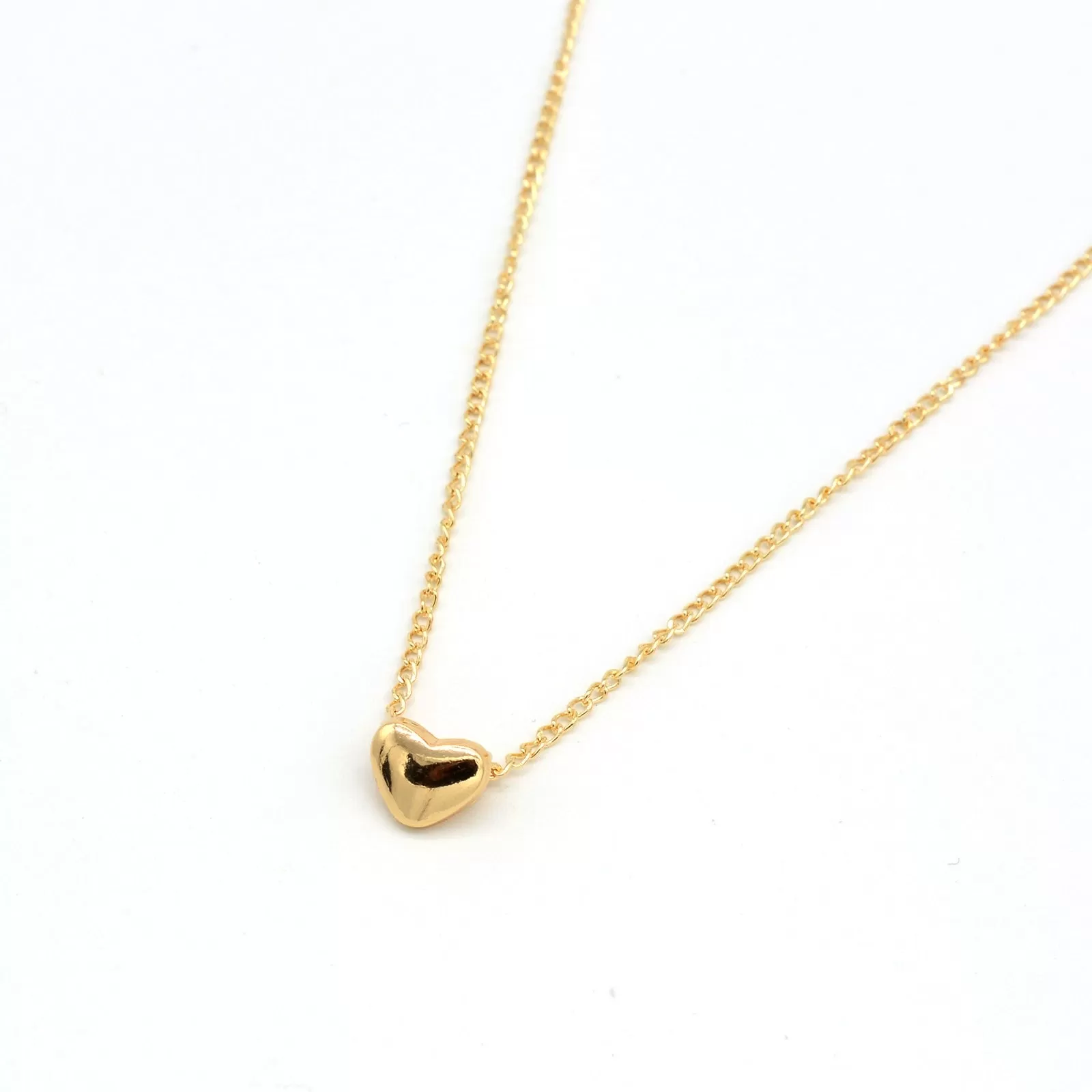 Minimal Heart Gold Pendant