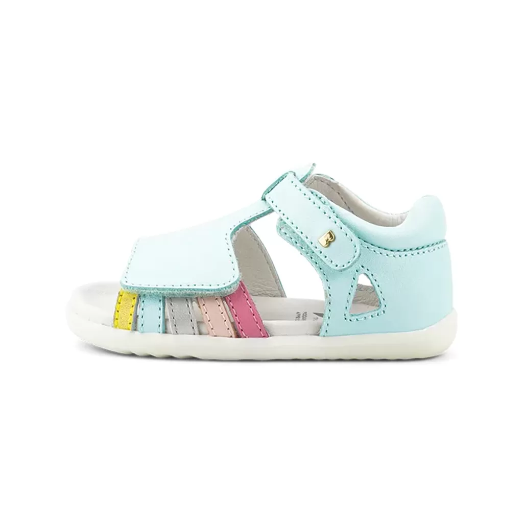 Mist and Dusk Pearl Rainbow Mirror Sandals Step Up