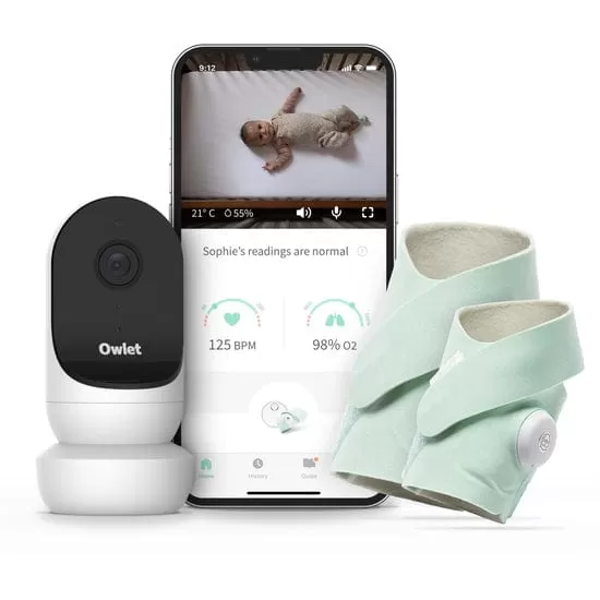 Owlet Monitor Duo PLUS (Smart Sock 3   Cam 2) - Mint