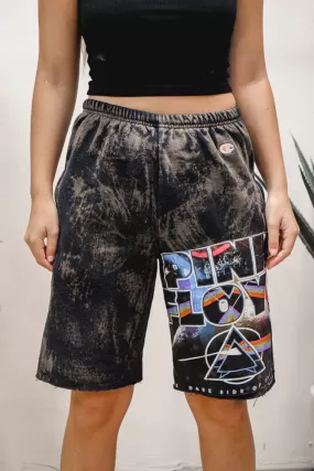 Pink Floyd Acid Wash Champion Sweat Shorts