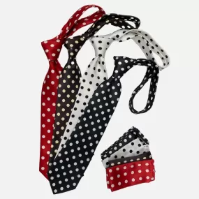 Polka Dot Tie and Hanky Set