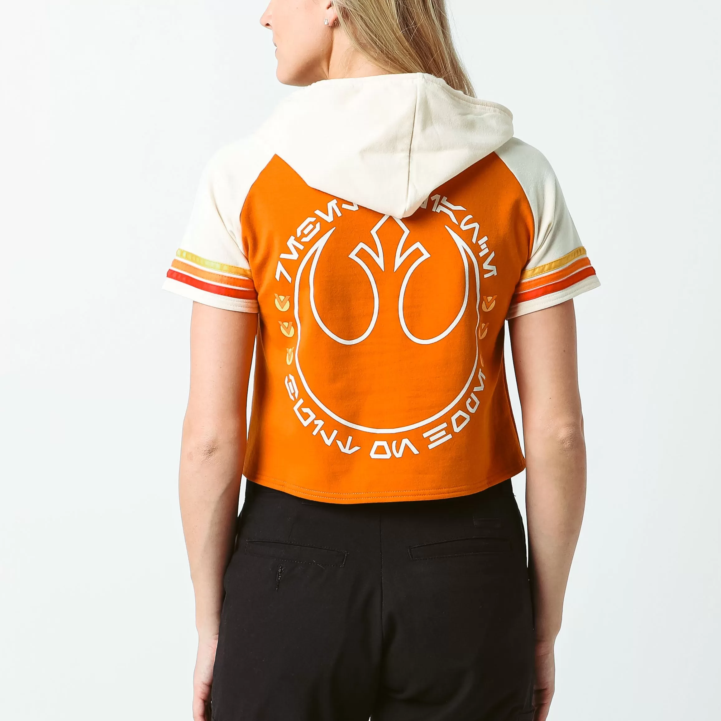 Rebel Alliance Cropped Short Sleeve Hoodie