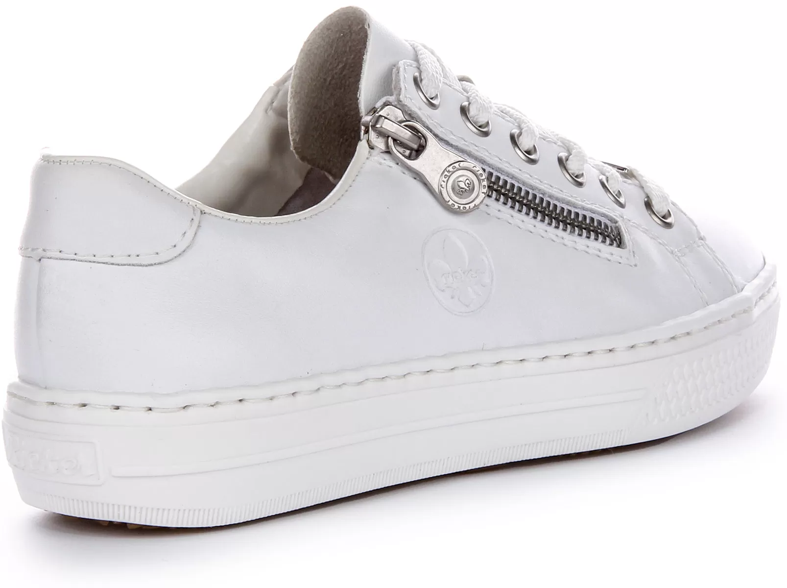 Rieker L59L1-83 In White Trainers For Women