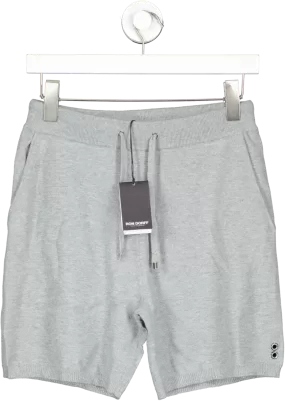 Ron Dorff Grey Luxury Cotton Cashmere Lounge Shorts UK S