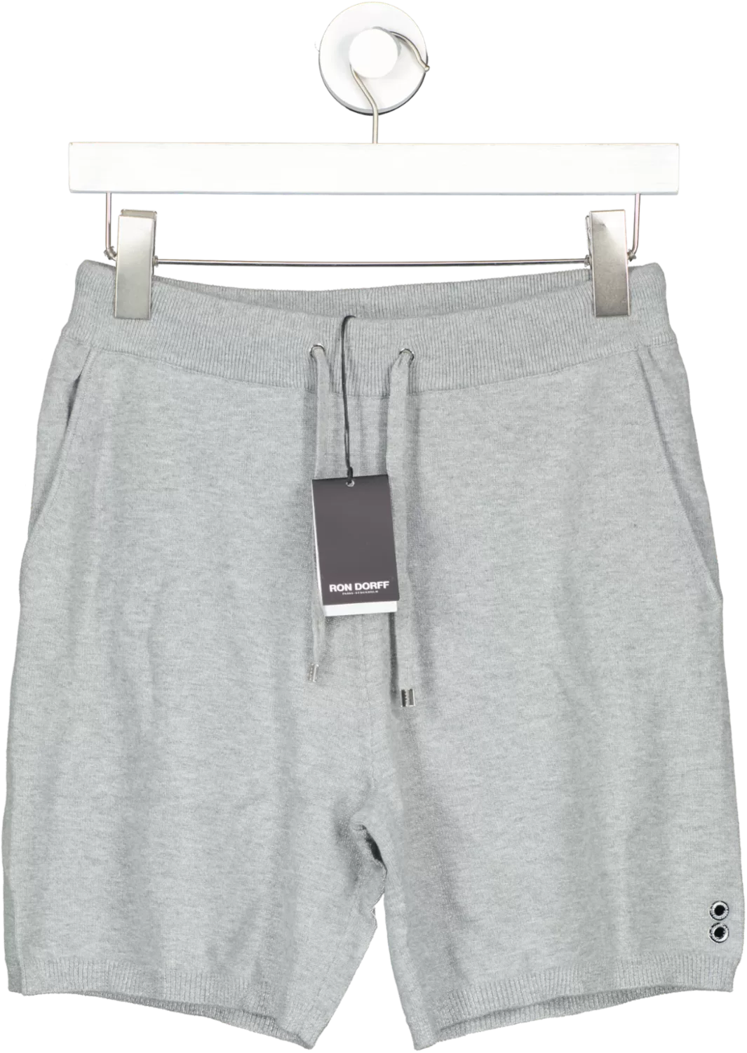 Ron Dorff Grey Luxury Cotton Cashmere Lounge Shorts UK S