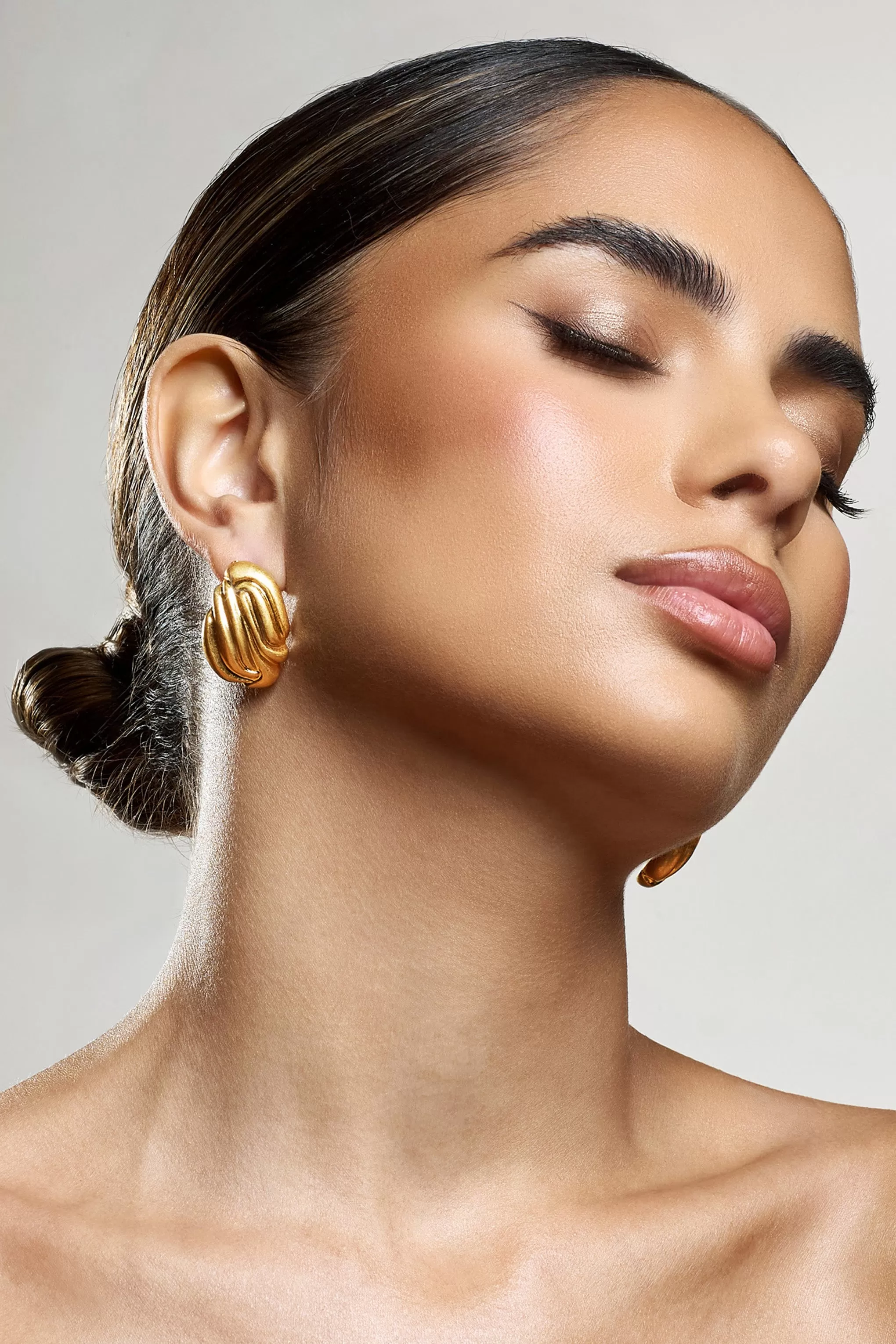 Safa | Gold Abstract Earrings