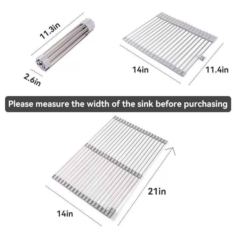 Scalable Drain Rack Dish Drying Sink Rack