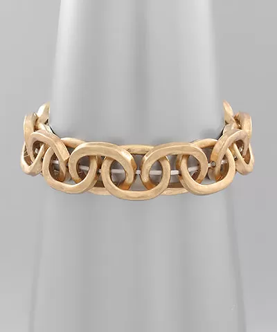 Simply Blessed Bracelet - Worn Gold